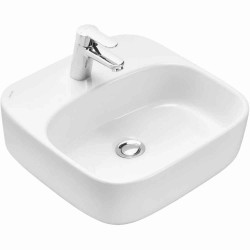 Тумба с раковиной и столешницей Aquaton Либерти 60/Одри Soft 42, 2 ящика, дуб эльвезия