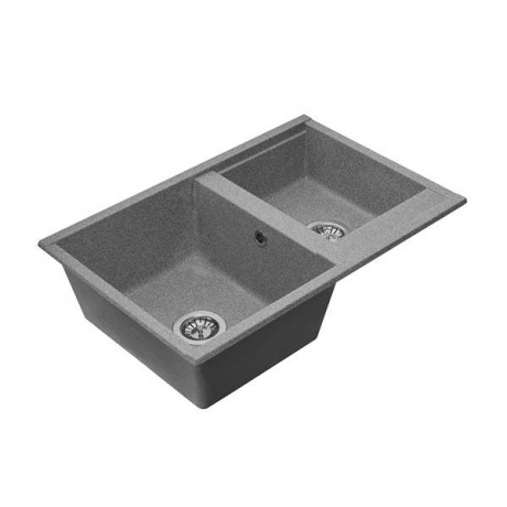 Мойка для кухни Aquaton Делия 78 DBL 2 чаши серый