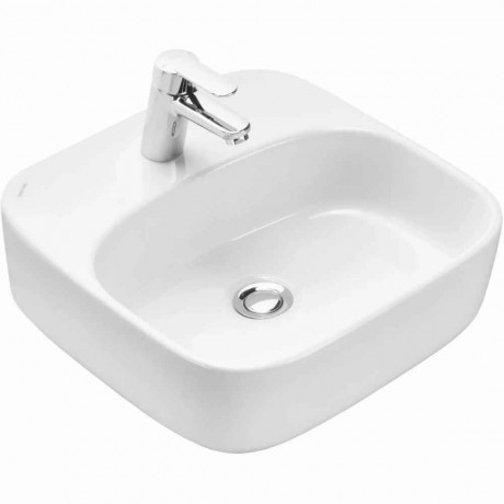 Тумба с раковиной и столешницей Aquaton Либерти 70/Одри Soft 42, дуб эльвезия, белая столешница, белый глянец