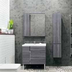 Тумба с раковиной Aquaton Стоун 80 грецкий орех