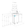 Тумба с раковиной Aquaton Эмма белый, дуб наварра